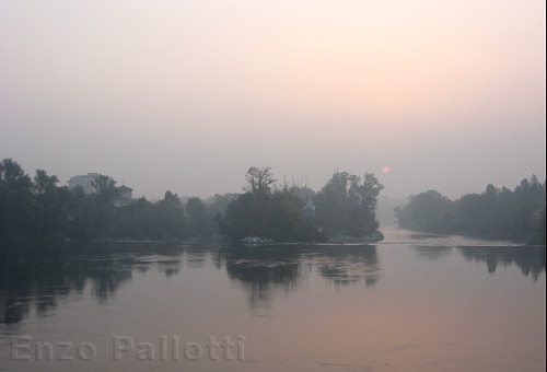 Ottobre: alba sull'Adda